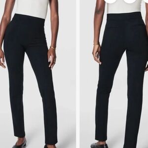 SPANX Smooth Women’s Petite Perfect Slim Straight Pants Black Size Medium